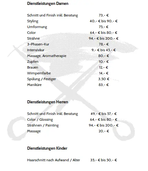 Meine Dienstleistungen und Preise
